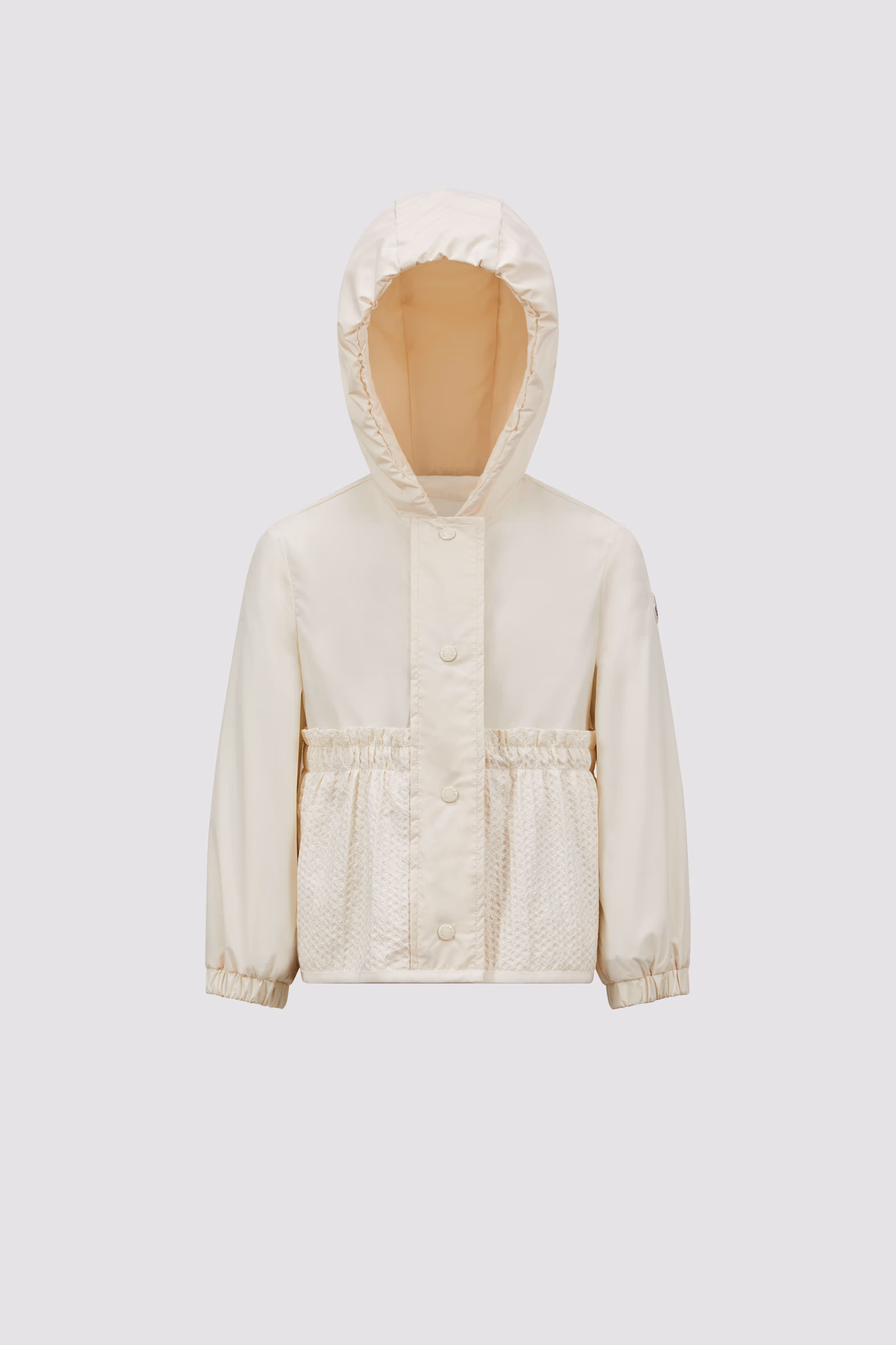 Odete Hooded Jacket Girl White Moncler 0